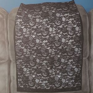 Black Lace Skirt